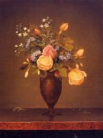 Heade, Martin Johnson - Wildflowers in a Brown Vase